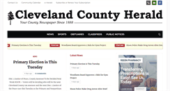 Desktop Screenshot of clevelandcountyherald.com