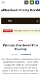 Mobile Screenshot of clevelandcountyherald.com